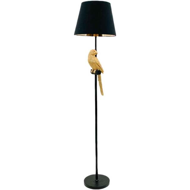 Acacia Home Black Shade Floor Lamp 38.1cm - Size: 164 x 37 x 37cm - Multi - Wilko - image 1