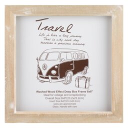 Neutrak Square Deep Box Photo Frame 8 x 8 inch - Cream - The Port. Co Gallery - Wilko - thumbnail 1