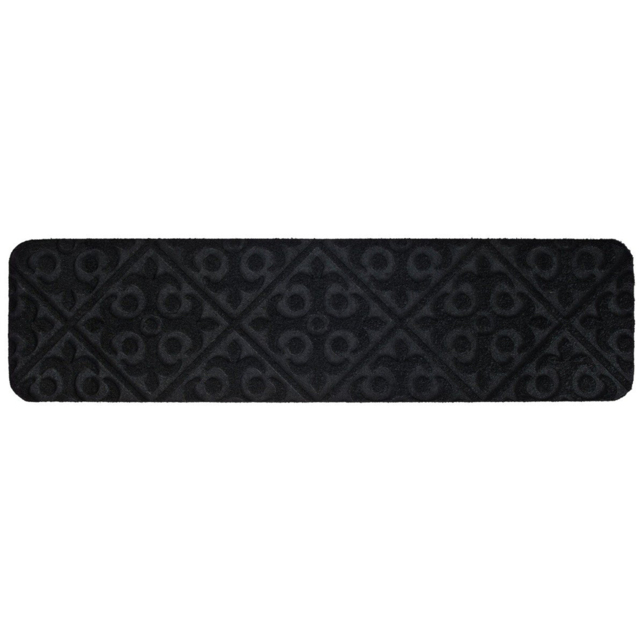 Costway Black Non Slip Reusable Stair Mat 20 x 76cm - Size: 78 x 23 x 9cm - Wilko - image 1