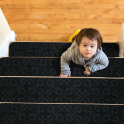 Costway Black Non Slip Reusable Stair Mat 20 x 76cm - Size: 78 x 23 x 9cm - Wilko - thumbnail 4