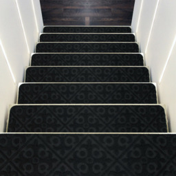 Costway Black Non Slip Reusable Stair Mat 20 x 76cm - Size: 78 x 23 x 9cm - Wilko - thumbnail 3