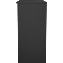 Crowndale Avon 3 Drawer Black Matt Dressing Table Ready Assembled - Size: 80 x 90 x 39cm - Wilko - thumbnail 4