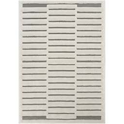 Freya Living Room Area Rug Contemporary 3D Embossed Modern Stripe Bar Design - Cream 160cm x 230cm - Size: 230 x 160 x 2cm - Desire Rugs - Wilko - thumbnail 1