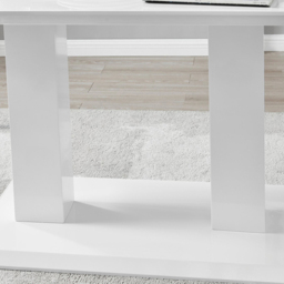 Furniturebox Molini Cesano 6 Seater Dining Set White Gloss Grey and Black - Wilko - thumbnail 7