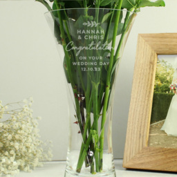 Personalised Memento Personalised Free Text Botanical Hand Cut Diamante Heart Vase - Size: 1.4 x 2.5 x 1.4cm - Clear - Wilko - thumbnail 3