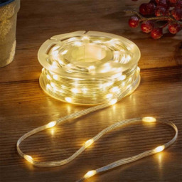 Samuel Alexander 500 Warm White and Cool White LED Clear String Light 38m - Size: 5 x 42.5 x 5.5cm - Warm White / Cool White - Wilko - thumbnail 1