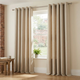 Taylor Blackout Eyelet Curtains - Natural/137cm/168cm - My - Wilko - thumbnail 7