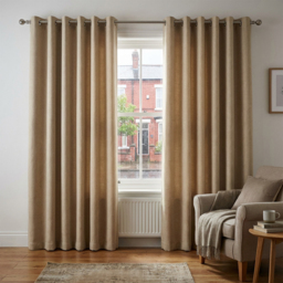 Divante Hoxton Natural Blackout Eyelet Curtain 229cm - Size: W 228 x D 228cm - Wilko - thumbnail 5