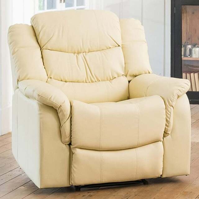 Almeira Cream Recliner Armchair - Size: Single - Artemis Home - Wilko - image 1