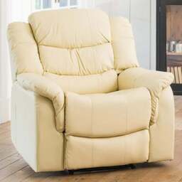 Almeira Cream Recliner Armchair - Size: Single - Artemis Home - Wilko - thumbnail 1