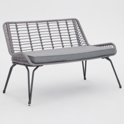 Home Detail Pampas 4 Seater Grey Wicker Style Lounge Set - Wilko - thumbnail 4