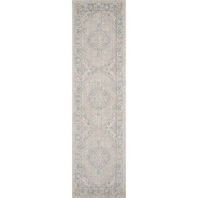 Desire Rugs Maia Beige Orchid Floral Non Slip Rug 60 x 220cm - Cream - Wilko - image 1