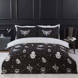 Rapport Home Gothic Magick King Size Multicolour Microfibre Duvet Set - Wilko - thumbnail 1