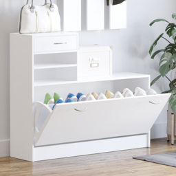Portland White Entryway Furniture Set - Size: 90 x 22 x 116cm - Wilko