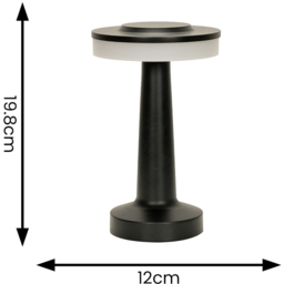 ValueLight Talence Black LED Dimmable Outdoor Table Lamp - Size: 19.8 x 20 x 12.2cm - ValueLights - Wilko - thumbnail 7