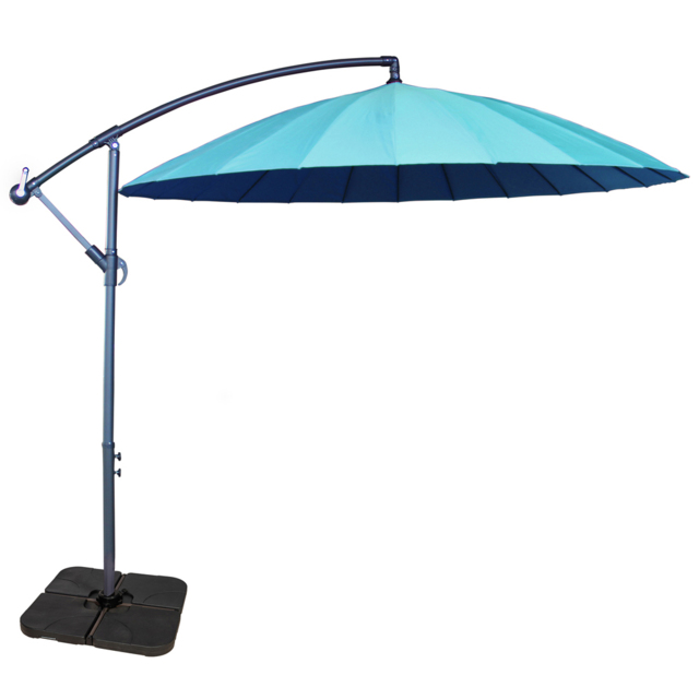 Royalcraft Blue Shanghai Hanging Cantilever Parasol 3m - Wilko - image 1