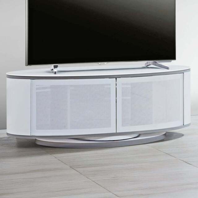 MDA Designs Luna 2 Door White TV Unit - Size: 41 x 115 x 47cm - Wilko - image 1