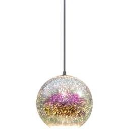 Sorrelis Melrose E27 Pendant Light - Size: 25 x 25 x 23cm - Multi - Wilko - thumbnail 1