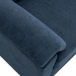 Living and Home 2 Seater Blue Chenille Sofa - Wilko - thumbnail 6