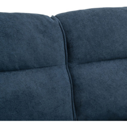 Living and Home 2 Seater Blue Chenille Sofa - Wilko - thumbnail 5