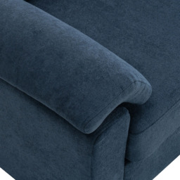 Living and Home 2 Seater Blue Chenille Sofa - Wilko - thumbnail 7