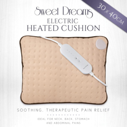 Sweet Dreams Beige Heated Cushion 50W - Size: Single - Cream - Wilko - thumbnail 3