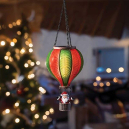 Marco Paul Santa Flaming Balloon Christmas Decoration 45cm - Size: 20 x 20 x 10cm - Multicoloured - Wilko - thumbnail 3