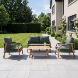 Artemis Home Andria 4 Seater Green Rope Garden Lounge Set - Wilko - thumbnail 1
