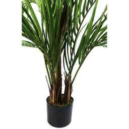 Botanik Areca Palm Artificial Tree in Pot 4ft - Size: 130 x 100 x 100cm - Green - Wilko - thumbnail 4
