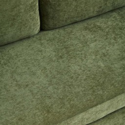 Living and Home 4 Seater Green Chenille Sofa with Footstool and Cup Holders - Wilko - thumbnail 6