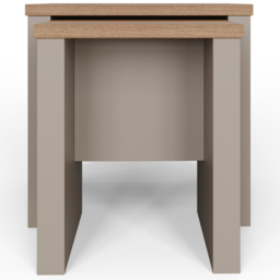 GFW Lancaster Grey Nest of Tables Set of 2 - Size: 44 x 50 x 49cm - Wilko - thumbnail 4