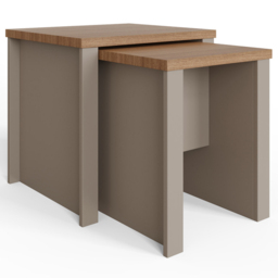 GFW Lancaster Grey Nest of Tables Set of 2 - Size: 44 x 50 x 49cm - Wilko - thumbnail 3