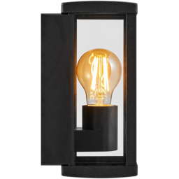 Nordlux Luchy Black Glass Panes Outdoor Wall Light - Size: 22.7 x 11 x 12cm - Wilko - thumbnail 5