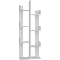 Decorotika Lui 8 Shelf White Tall Tree Style Bookshelf - Size: 137 x 50 x 22cm - Wilko - thumbnail 7
