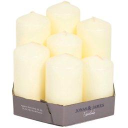 Set of 7 Church Candles - White - Jonas & James - Wilko - thumbnail 4