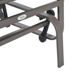 Outsunny Grey Metal Outdoor Gliding Rocking Chair - Size: 74 x 19 x 57cm - Wilko - thumbnail 4