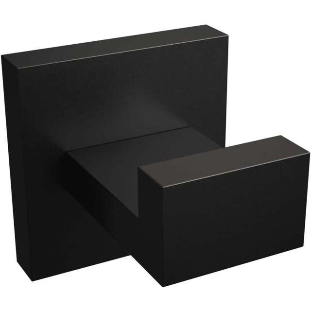 Rothley Matt Black Square Robe Hook - Size: 8.5 x 7.5 x 9cm - Wilko - image 1