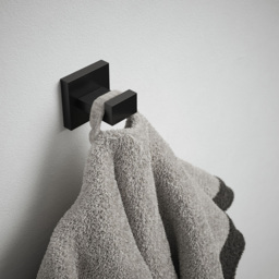 Rothley Matt Black Square Robe Hook - Size: 8.5 x 7.5 x 9cm - Wilko - thumbnail 3