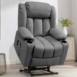 Artemis Home Sheridan Grey Massage and Heat Electric Recliner Chair - Size: Single - Wilko - thumbnail 4