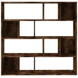 vidaXL 12 Shelf Smoked Oak Bookcase - Brown - Wilko - thumbnail 5