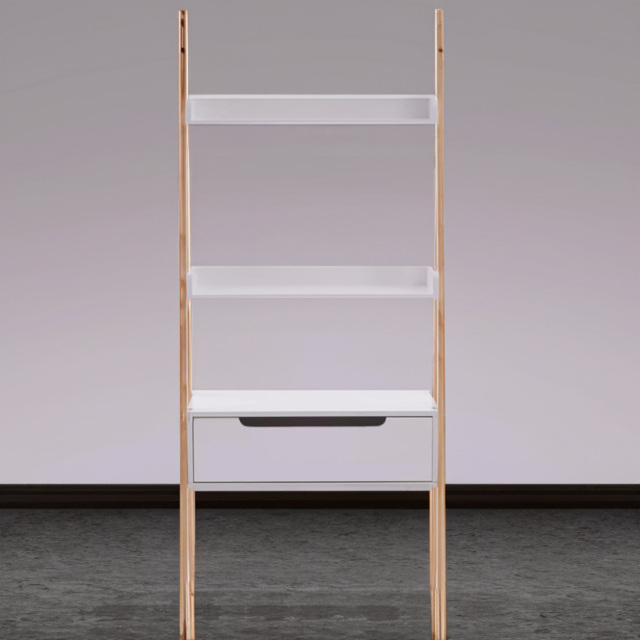 Premier Housewares Rostok 3 Shelf Single Drawer Bookshelf - Multi - Interiors by Premier - Wilko - image 1