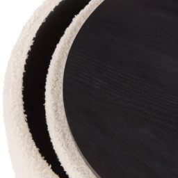 GFW Avery Cream Teddy Boucle Storage Stool - Size: 45 x 38 x 38cm - Wilko - thumbnail 6