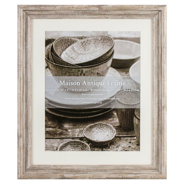 Maison Antique Photo Frame 10 x 8 inch - Cream - The Port. Co Gallery - Wilko - image 1