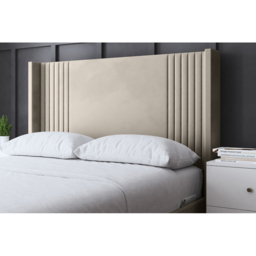 DS Living Elara Small Double Cream Winged Panel Ottoman Bed with Headboard - Wilko - thumbnail 4