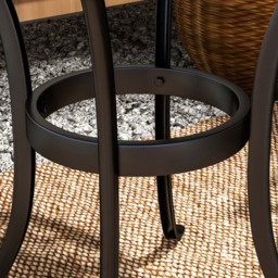 Outsunny Cast Aluminium Frame Round Garden Table Black - Size: 52.5 x 60 x 60cm - Wilko - thumbnail 4