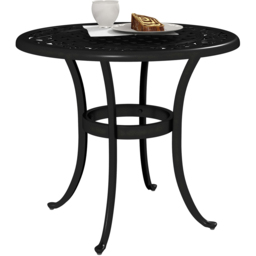 Outsunny Cast Aluminium Frame Round Garden Table Black - Size: 52.5 x 60 x 60cm - Wilko - thumbnail 3