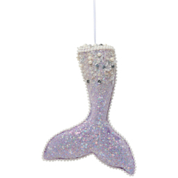 The Seasonal Gift Co. Lilac Velvet Mermaid Tail Christmas Tree decoration - Size: 29 x 19 x 16cm - Purple - Wilko - thumbnail 1