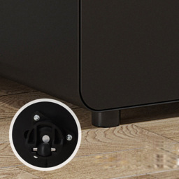 Vinsetto Black 3 Drawer File Cabinet - Size: 39 x 48 x 59cm - Wilko - thumbnail 4