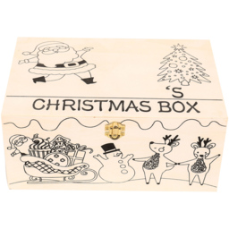 Decorate Your Own Christmas Box - Natural - Wilko - thumbnail 4