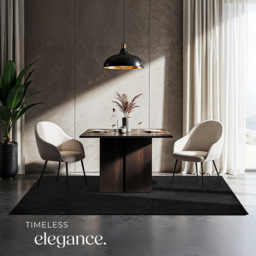 tectake Zonelle Black Short Pile Ultra Soft Rug 170 x 120cm - Size: 210 x 95 x 1cm - White - Wilko - thumbnail 7